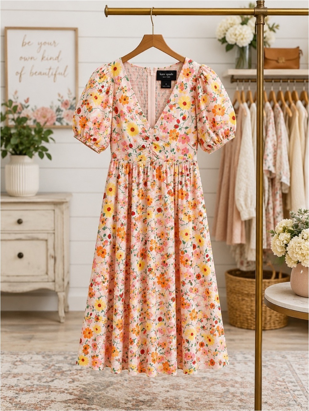 NWT Kate Spade New York Strawberry Garden Dress | Size 6
